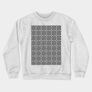 Pattern black and white Portuguese tile Crewneck Sweatshirt